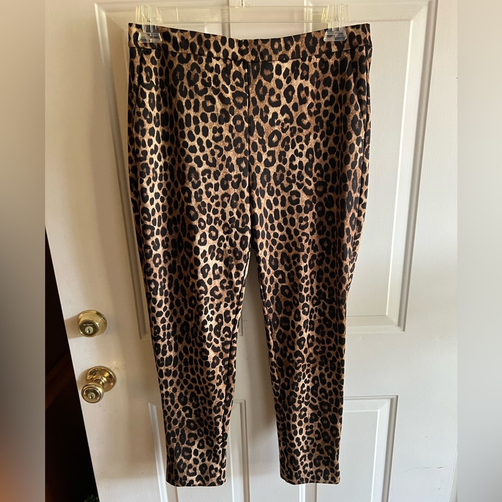 NWOT Women’s Michael Kors Leopard Print Pants Sz Large